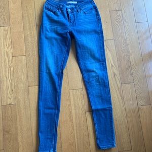 Women blue 535 super skinny jeans size 25